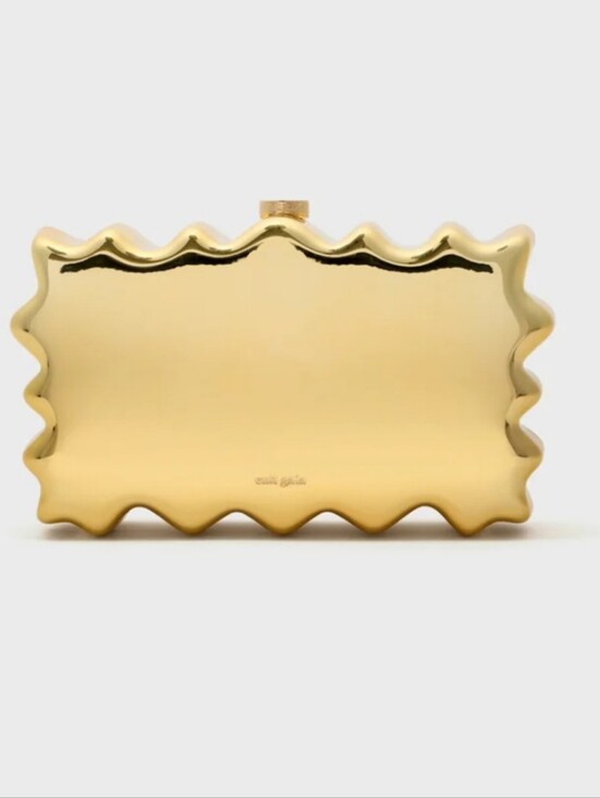 cult gaia Handbags - Cult Gaia Paloma Clutch In Shiny Gold